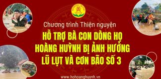 Chương trình Thiện nguyện hỗ trợ bà con Dòng Họ Hoàng Huỳnh bị ảnh hưởng lũ lụt và cơn bão số 3