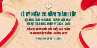 Hướng tới Lễ Kỷ niệm 20 năm Thành lập HĐDH Hoàng – Huỳnh Việt Nam và Đại hội Đại biểu toàn quốc nhiệm kỳ 2024-2029